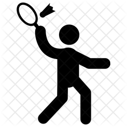 256x256 Badminton Icon Of Glyph Style