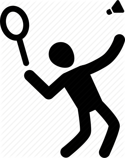 404x512 Athlete, Badminton, Exercise, Silhouette, Sport Icon