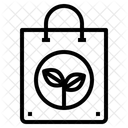 256x256 Eco Bag Icon Of Line Style