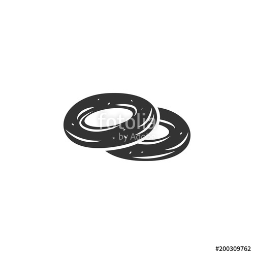 500x500 Bagel Icon Simple Element Illustration Bagel Symbol Design