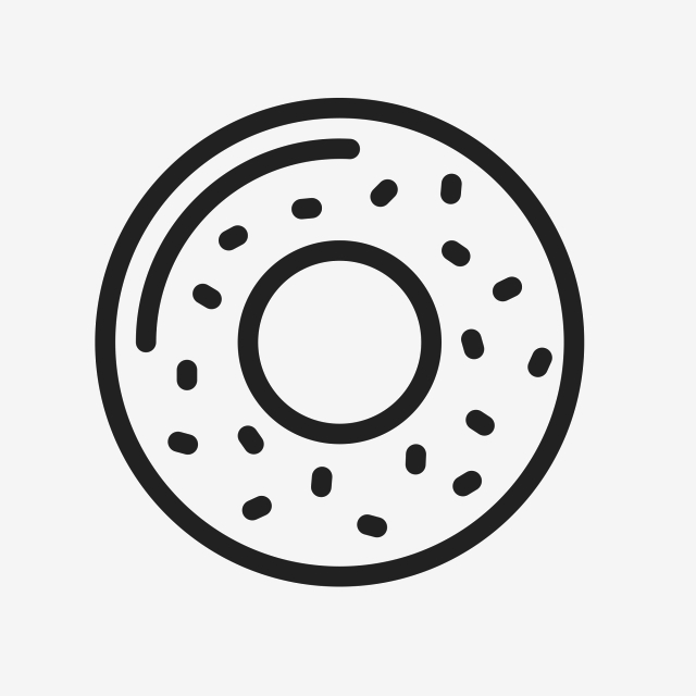 640x640 Flat Bagel, Donut, Flat Ui, Ui Icon Png Transparent Clipart Image