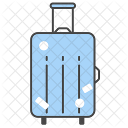 256x256 Baggage Icon Of Colored Outline Style