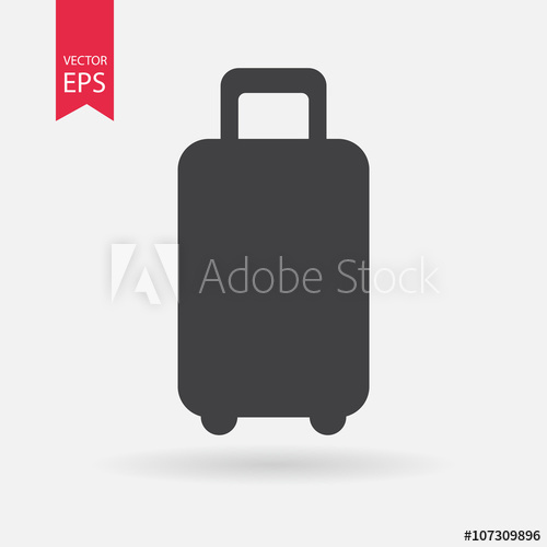500x500 Travel Luggage Icon, Suitcase Icon Web Vector Icon Suitcase