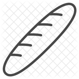 256x256 Baguette Icon Of Line Style