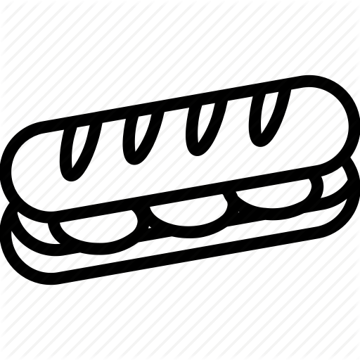 512x512 Baguette, Drink, Food, Roll, Sandwich Icon