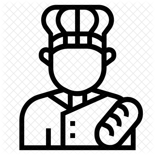 512x512 Baker Icon Of Line Style