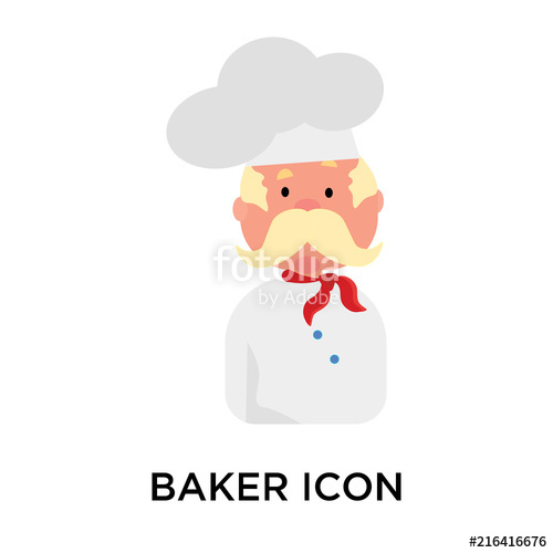 500x500 Baker Icon Isolated On White Background Modern And Editable Baker