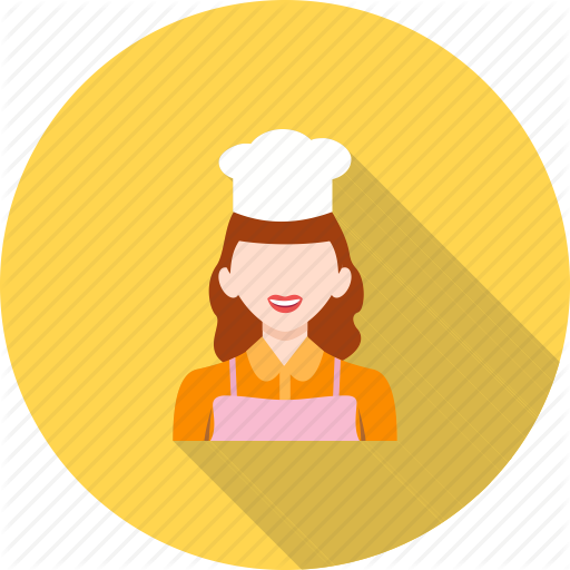 512x512 Baker, Cake, Chef, Female, Food, Kitchen, Occupation Icon