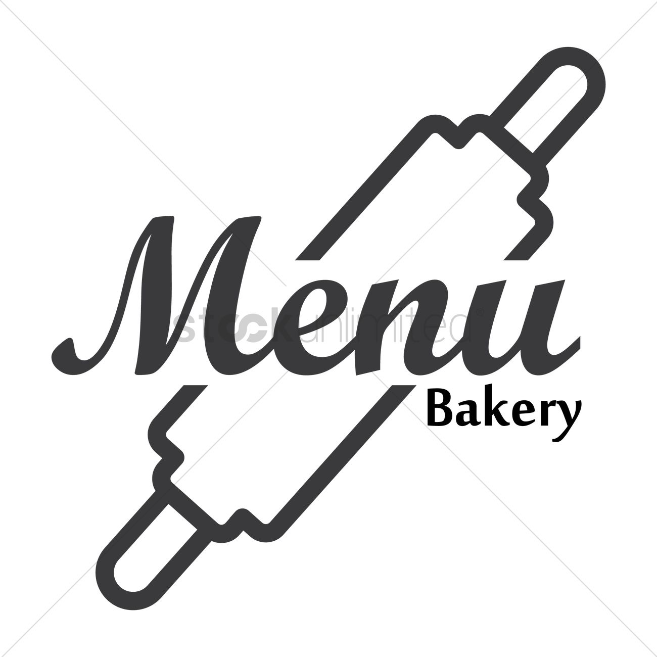 1300x1300 Bakery Menu Logo Icon Vector Image