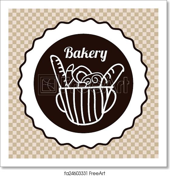 561x581 Free Art Print Of Bakery Icon Bakery Icon Design, Vector