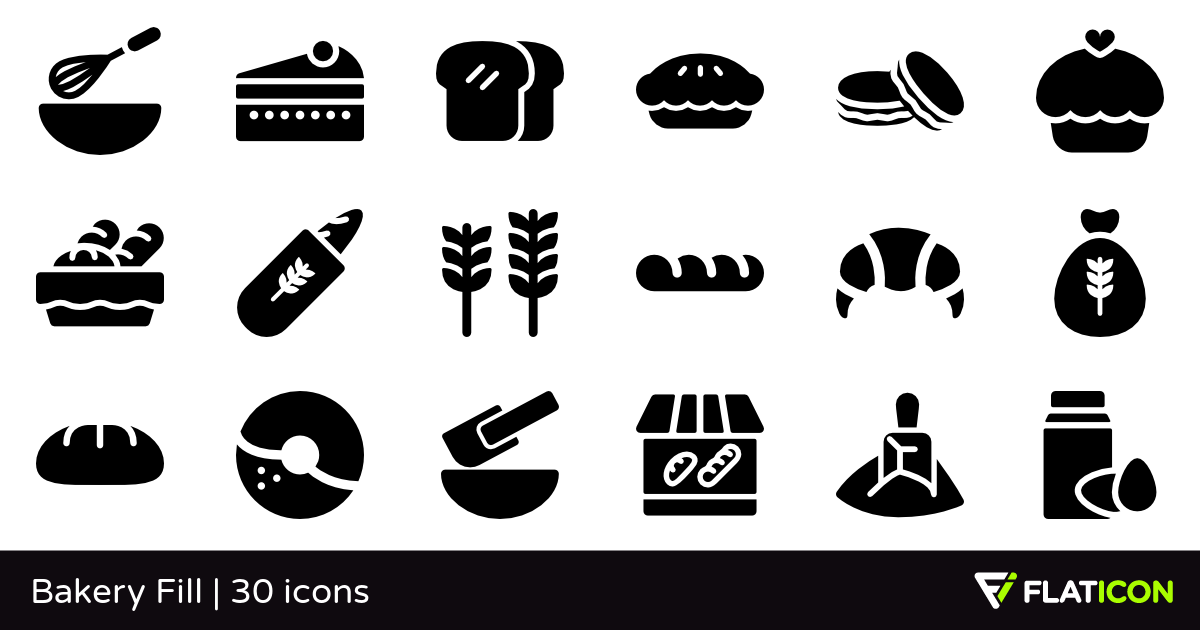 1200x630 Bakery Fill Free Icons