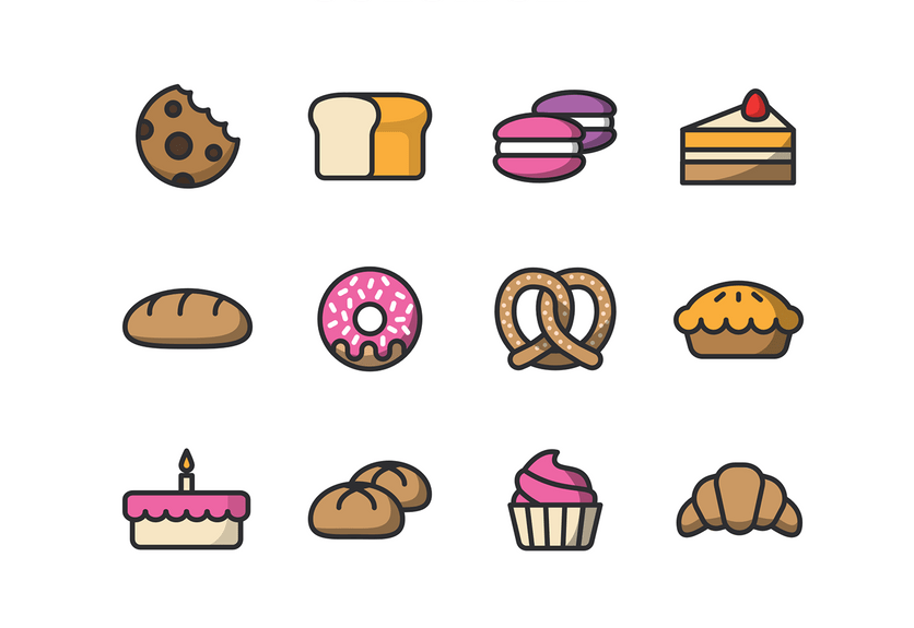 836x575 Best Bakery Coffee Shop Icons Decolore Net