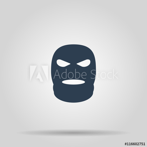 500x500 Balaclava Terrorist Military Mask Simple Icon