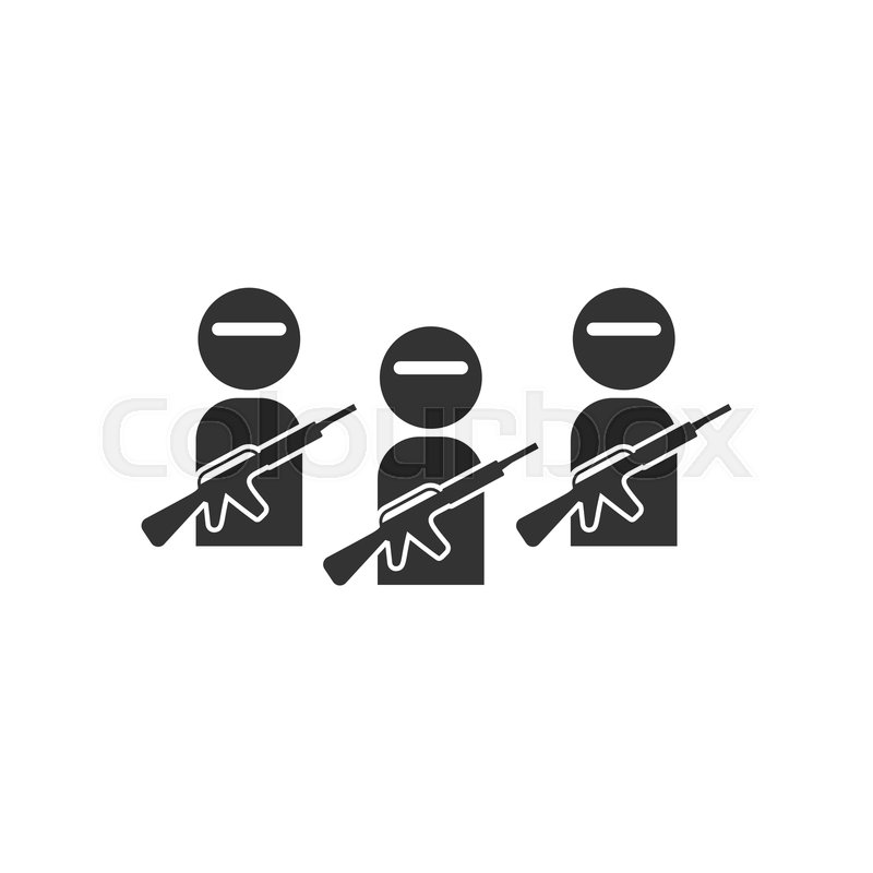 800x800 Terrorist Balaclava Mask Black Icon Stock Vector Colourbox