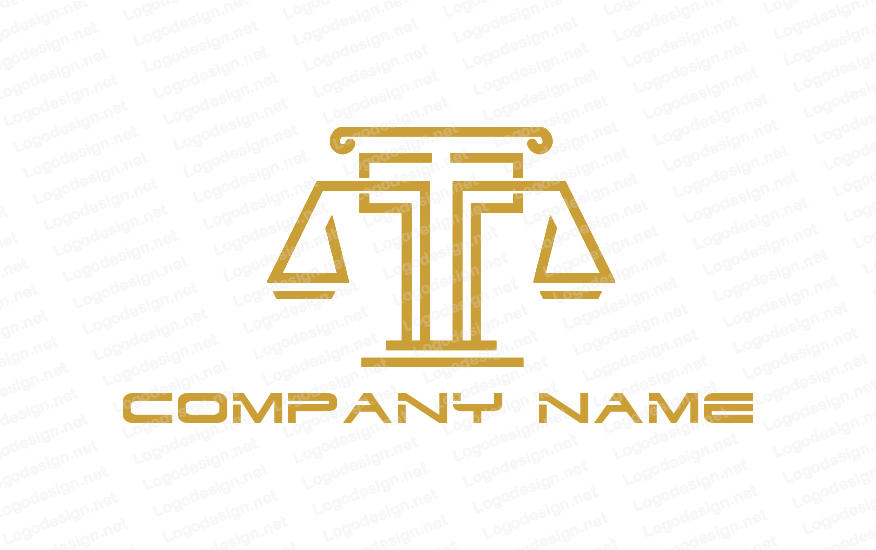 876x550 Line Art Balance Icon Logo Template