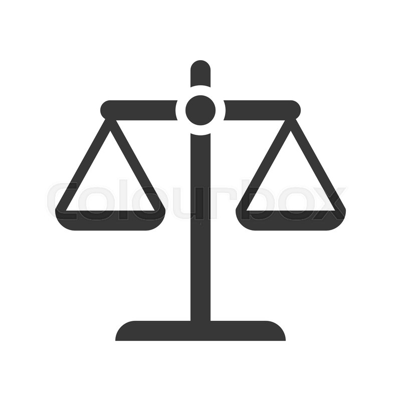 800x800 Balance Scale, Law And Justice Icon, Stock Vector Colourbox