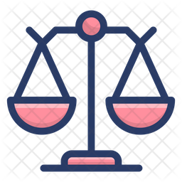 256x256 Balance Scale Icon Of Colored Outline Style