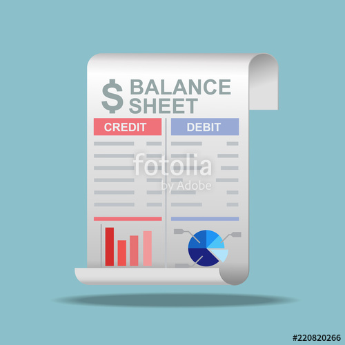 Balance Sheet Icon Vector Illustration Stock Image And Royalty 500x500 Balance Sheet Icon Vector Illustration Stock Image And Royalty