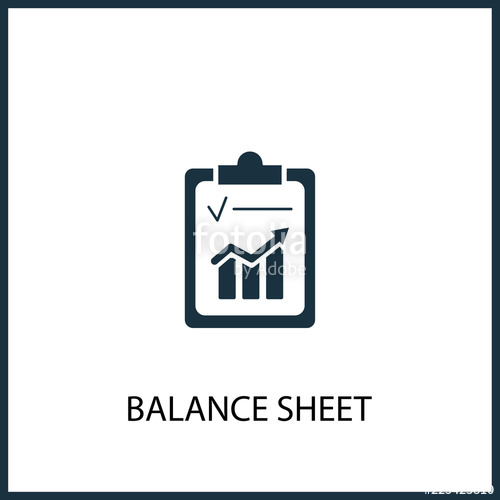 Balance Sheet Icon For Web And Mobile Stock Image And Royalty 500x500 Balance Sheet Icon For Web And Mobile Stock Image And Royalty