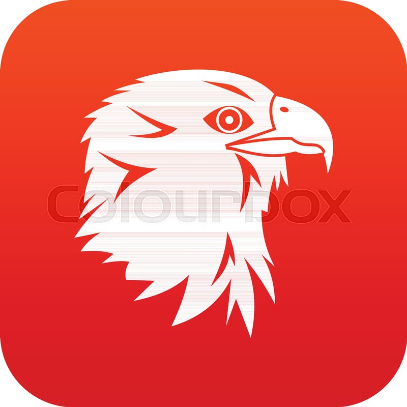 800x800 Eagle Icon Digital Red For Any Design Stock Vector Colourbox