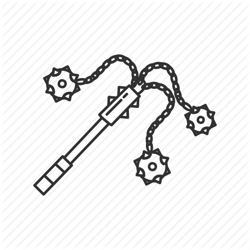 512x512 Ball And Chain, Chain, Flail, Mace, Melee, Stick, Weapon Icon
