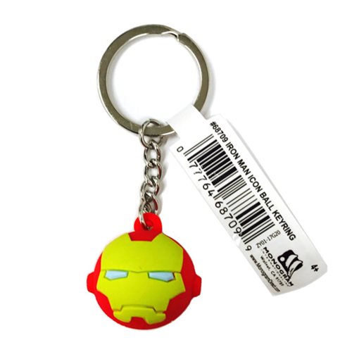 500x500 Iron Man Icon Ball Key Chain