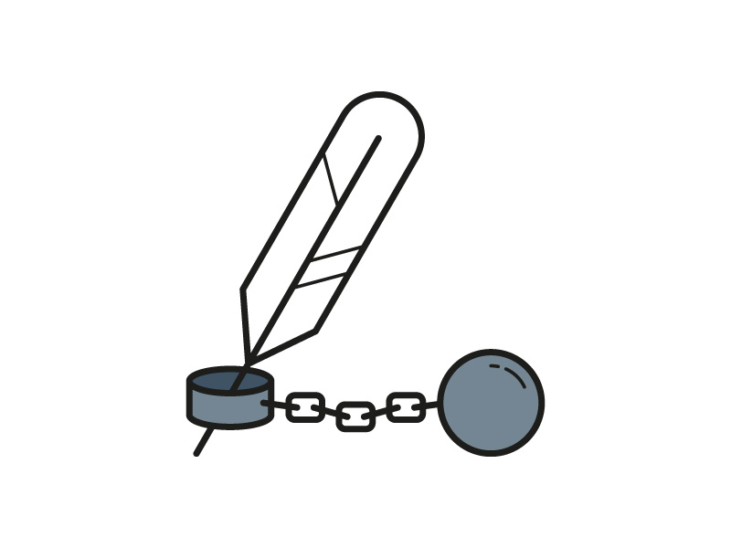 800x600 Ball, Chain And Quill