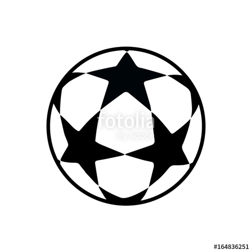 500x500 Soccer Ball Icon Isolated Football Games Symbol Soccer Ball Logo