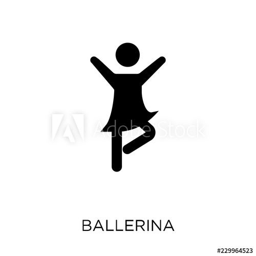 500x500 Ballerina Icon Ballerina Symbol Design From Activity And Hobbies