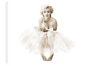 300x225 Marilyn Monroe Ballerina Icon Canvas Wall Art Picture Print