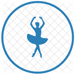 256x256 Ballet Icon Of Glyph Style