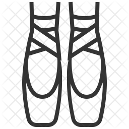 256x256 Ballet Icon Of Line Style