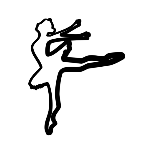 512x512 Black Ballerina Ballet Icon