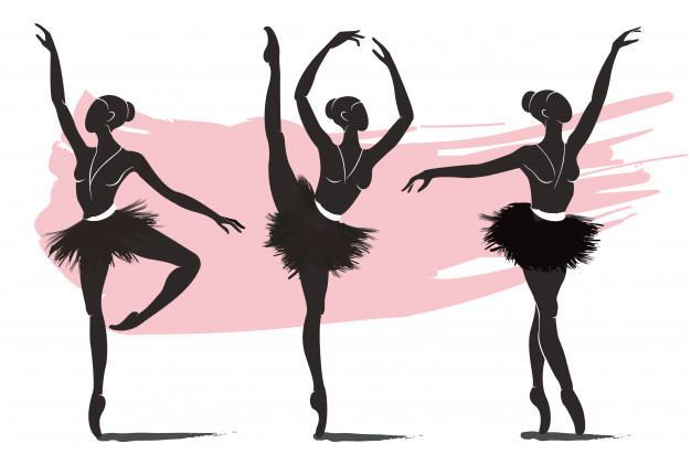 626x411 Set Of Woman Ballerina, Ballet Logo Icon Vector Premium Download