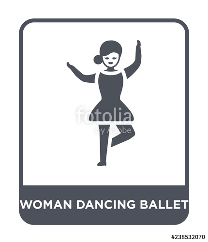 430x500 Woman Dancing Ballet Icon Vector Stock Image And Royalty Free