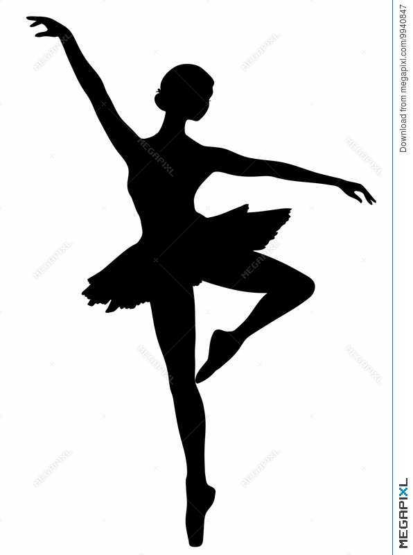 596x800 Ballerina Icon Illustration