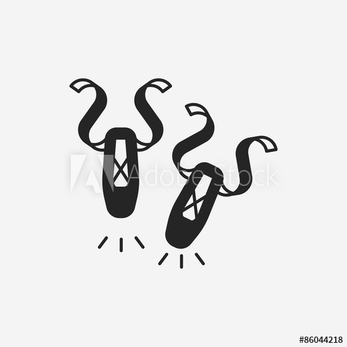 Ballet Shoes Icon 500x500 Ballet Shoes Icon