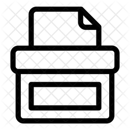 256x256 Ballot Box Icon Of Line Style