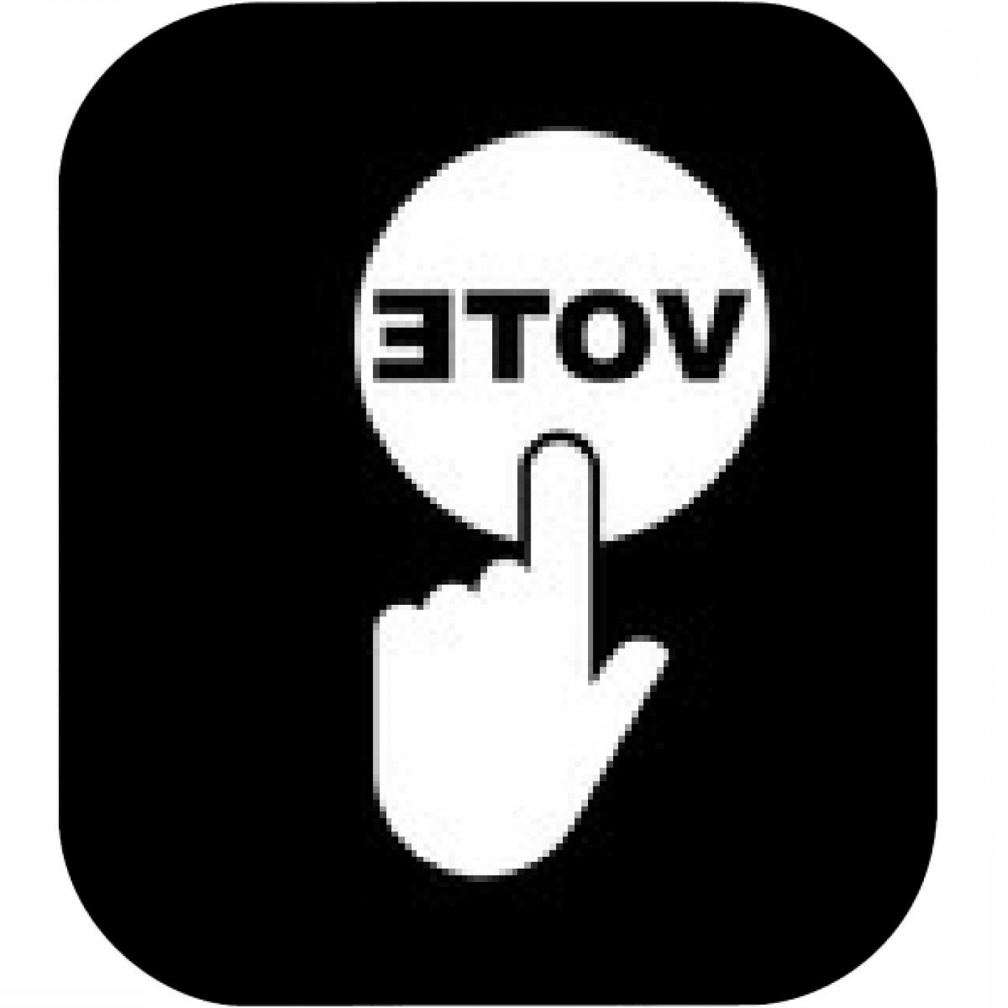 1440x1440 Hand Pressing A Button With The Text Vote Icon Voting Polling