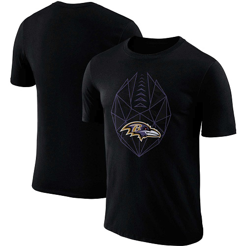 500x500 Nfl Men's Nike Baltimore Ravens Black Fan Gear Icon Performance T