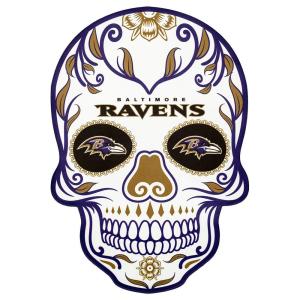 300x300 Applied Icon Nfl Baltimore Ravens Outdoor Skull Graphic Small