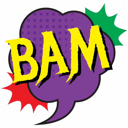 512x512 Bam, Bam Bubble, Bam Comic Balloon, Bam Pop Art, Blow Comic Bubble