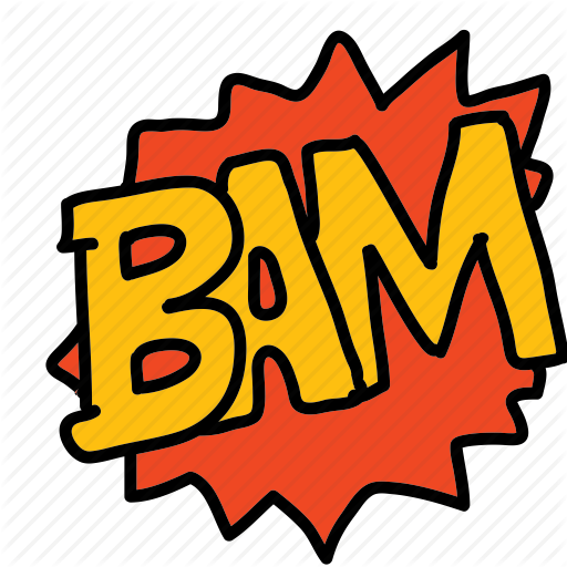 512x512 Bam, Banners, Cartoon, Comic, Labels Icon