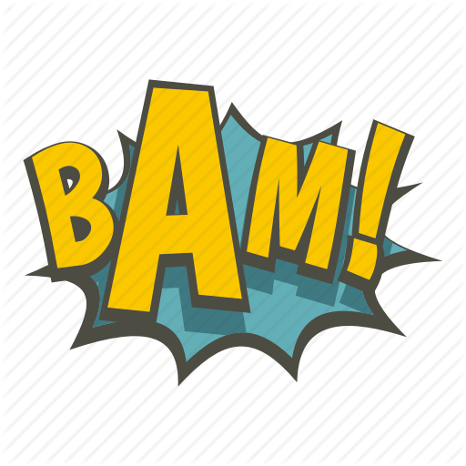 512x512 Art, Bam, Burst, Comic, Explosion, Expression, Word Icon