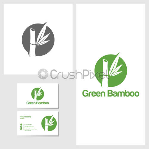 500x500 Bamboo Icon Design Template Vector Illustration, Stock Vector