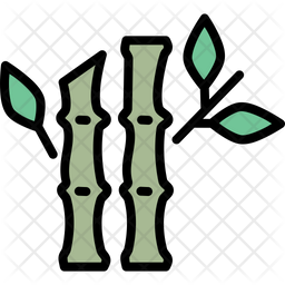 256x256 Bamboo Icon Of Doodle Style