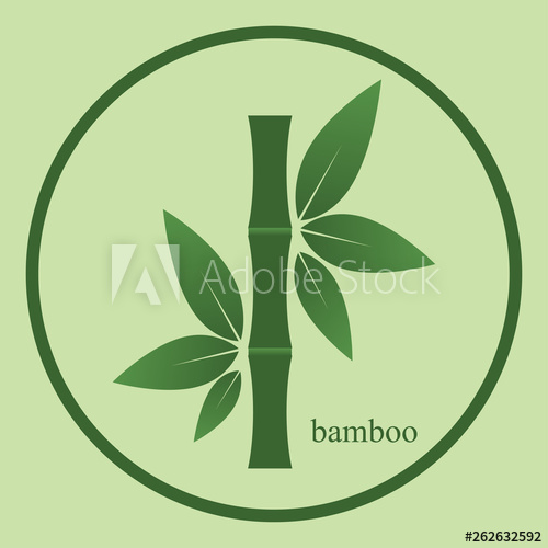 500x500 Bamboo Icon Vector Illustration Of Bamboo Silhouette Icon In Flat