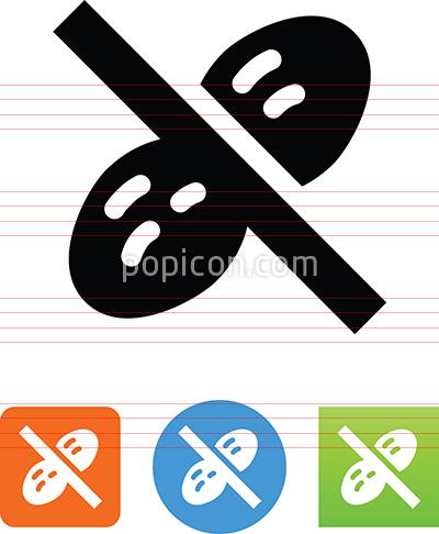 400x486 Vector Peanut Ban Icon