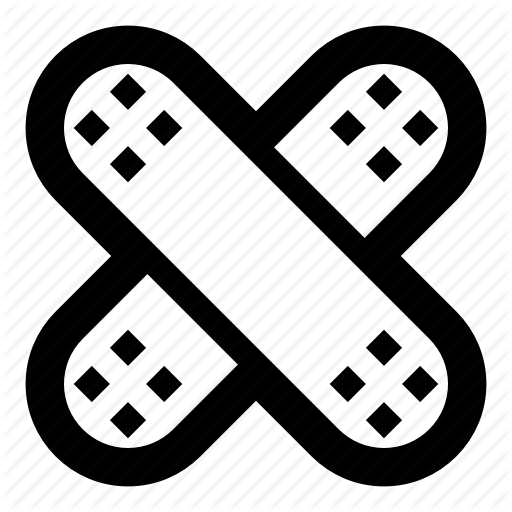 512x512 Adhesive Bandage, Band Aid, Cross, Injury, Wound Icon