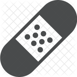 256x256 Bandaid Icon Of Glyph Style